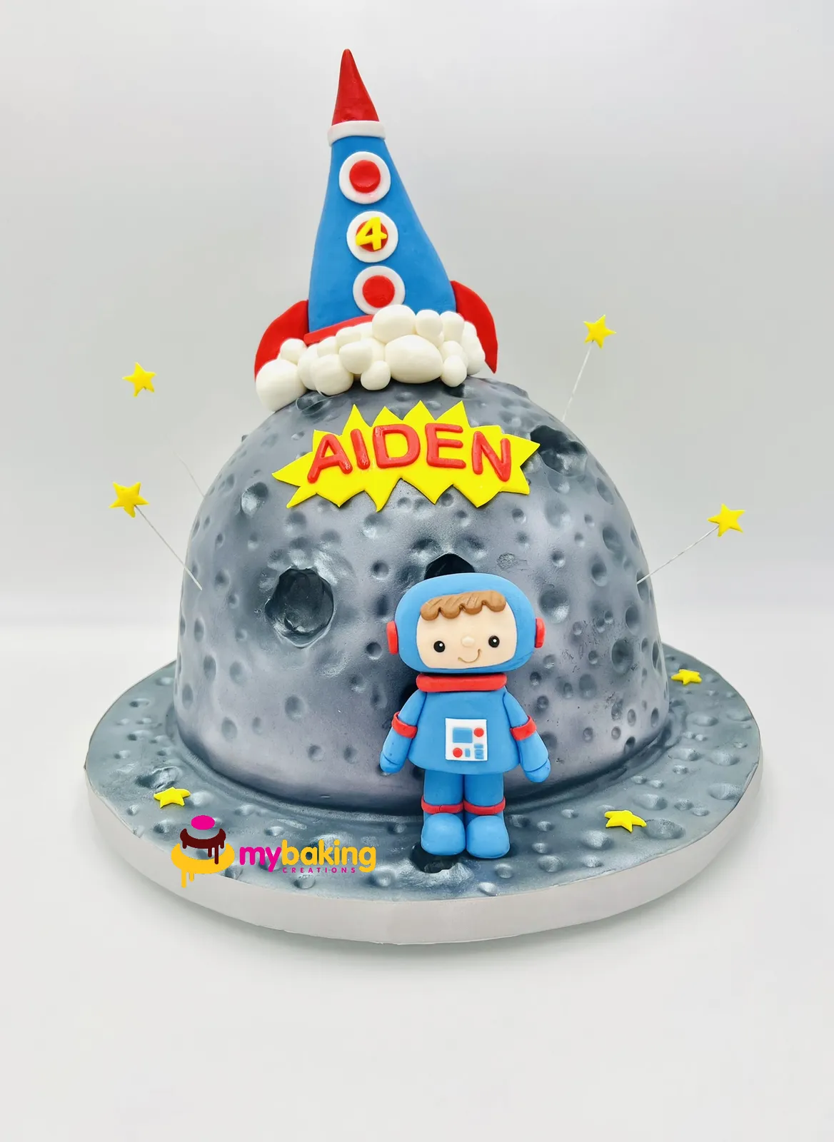Custom astronaut space themed birthday cake San Francisco